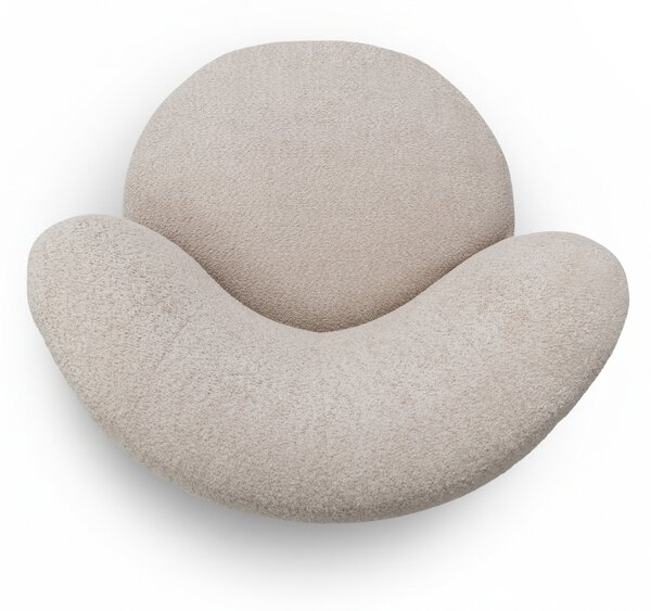 Relaxační křeslo Hygga - béžová bouclé Catch Me 02