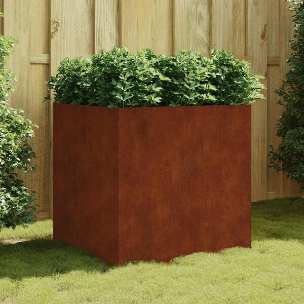 Truhlík 80 x 80 x 80 cm cortenová ocel