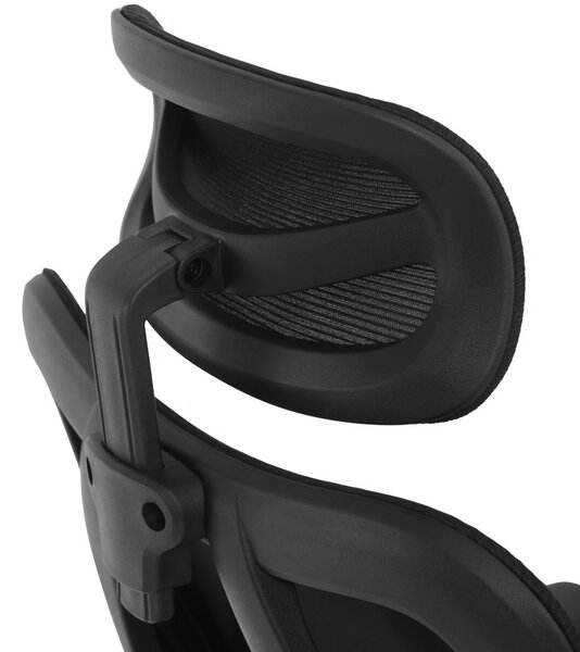 Kancelářská ergonomická židle LUMOS — síťovina, černá
