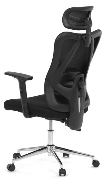 Kancelářská ergonomická židle LUMOS — síťovina, černá
