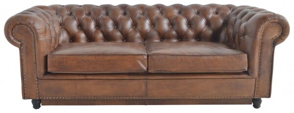 Kožená rozkládací pohovka DT24/220EXT Kůže: Black