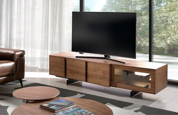 Ořechový TV stolek Angel Cerdá No. 3219, 200 x 55 cm