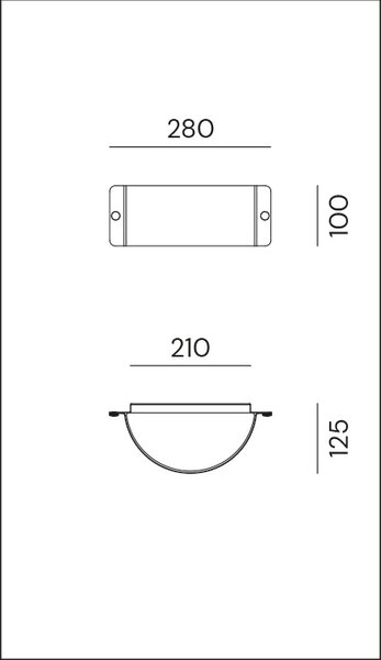 Il Fanale Il Fanale, nástěnné svítidlo Decori 252.01.RR