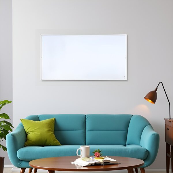 Infrapanely ElectricSun 600W bílý, elektrický ohřívač s termostatem, pro montáž na stěnu a strop, 101x60cm