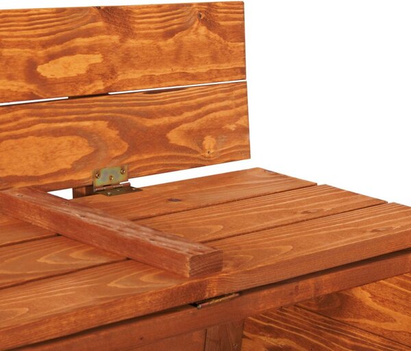 Dětské pískoviště s krytem 150x150 cm DECHLAND Smart 150SET hnědé