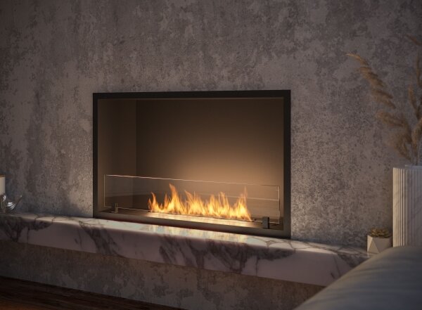 InFire - Vestavěný BIO krb 49,4x84,4 cm 3,5kW černá