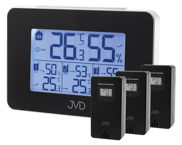 Digitální vnitřní a venkovní teploměr JVD T3364.2
