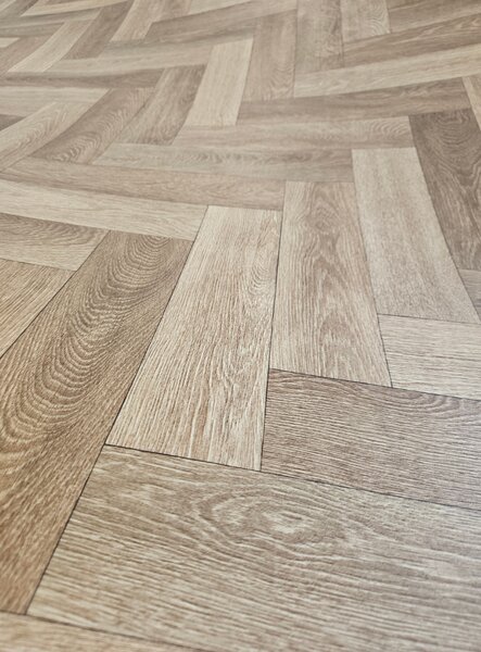 PVC podlaha Tarkett Iconik 280T Ancares Herringbone Brown