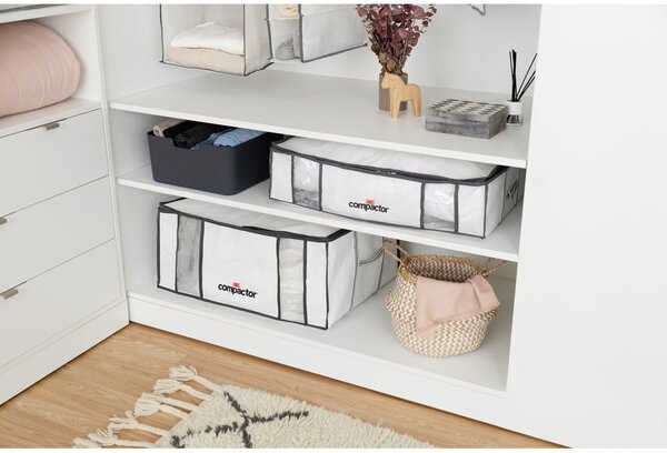 Vakuový/vyztužený látkový úložný box na oblečení 65x45x27 cm Life – Compactor