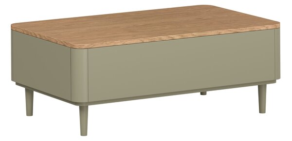 Konferenční stolek Elivo 100 cm na nožkách - eukalyptus / dub baltic dune