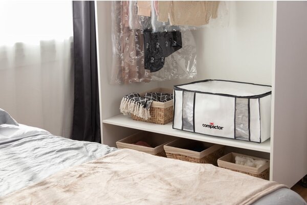 Vakuový/vyztužený látkový úložný box na oblečení 65x45x27 cm Life – Compactor