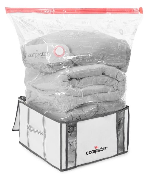 Vakuové vyztužené látkové úložné boxy na oblečení v sadě 2 ks 42x25x25 cm Life – Compactor