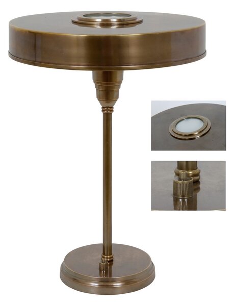 Retro stolní lampa do pracovny AIDEN Barva: mosaz