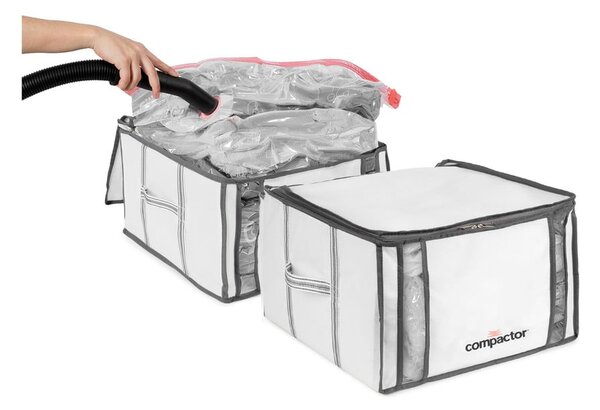 Vakuové vyztužené látkové úložné boxy na oblečení v sadě 2 ks 42x25x25 cm Life – Compactor