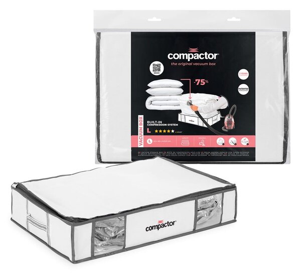 Vakuový vyztužený látkový úložný box na oblečení 65x50x15,5 cm Life – Compactor
