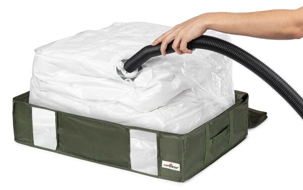 Zelený úložný box Compactor Oxford, 145 l