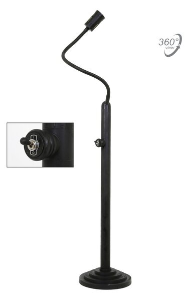 Designová stojací lampa HANNAH Barva: spálená černá