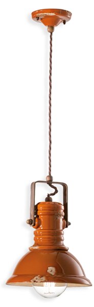 Ferroluce Závěsné retro svítidlo INDUSTRIAL, Ø 23 cm, 1xE27 Barva: Černá