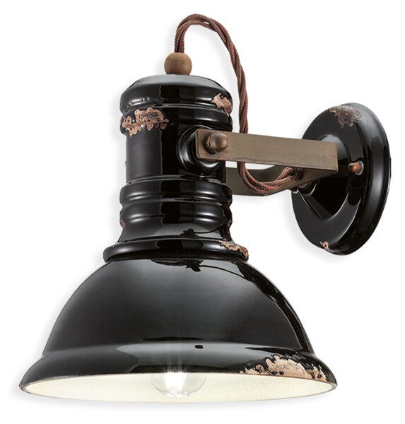 Ferroluce Nástěnné retro svítidlo INDUSTRIAL, v. 24 cm, 1xE27 Barva: Žlutá