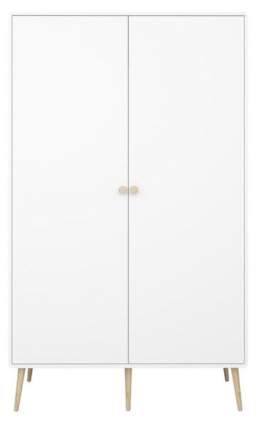 Bílá dětská šatní skříň 113x190 cm Gaia - Tvilum