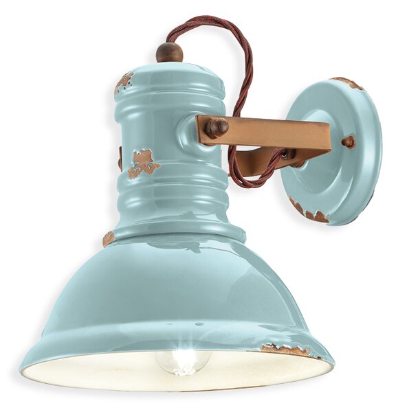 Ferroluce Nástěnné retro svítidlo INDUSTRIAL, v. 24 cm, 1xE27 Barva: Žlutá