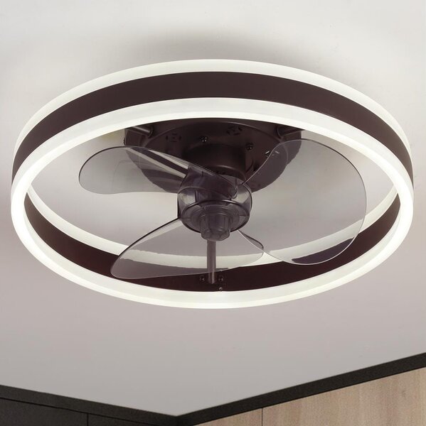 Brilagi-LED Stmívatelné svítidlo s ventilátorem LED/30W/230V 3000-6500K černá+DO