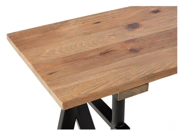 Konzolový stolek s deskou z borovicového dřeva v přírodní barvě 45x130 cm Hampstead – Premier Housewares