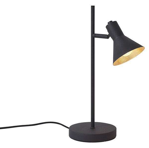 Moderní stolní lampa černá se zlatem 1-světlo - Magno