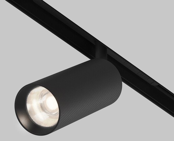 Maytoni Moderní stropní lištové LED svítidlo ARTISAN, 12W, d. 12,5 cm Barva: Černá, Teplota světla: 3000K - teplá bílá