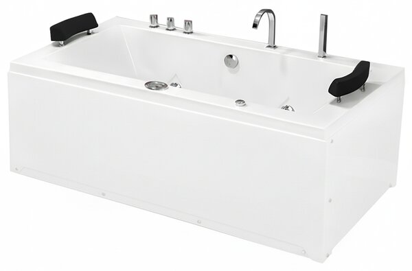 BPS-koupelny Hydromasážní vířivá vana RAMONA 640 180x90 bez ohřevu vody