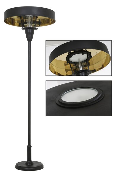 Dekorativní stojací lampa AIDEN Barva: spálená černá