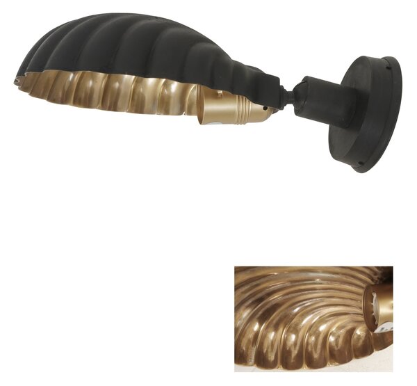 Nástěnná lampa Shell Barva: mosaz antik