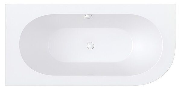 BPS-koupelny Akrylátová asymetrická vana s krycím panelem EBI 150L P WH 150x75 cm LEVÁ, bílá