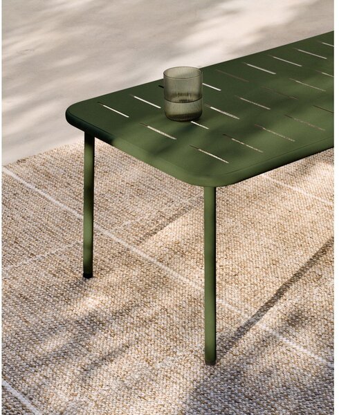 Ocelový zahradní konferenční stolek 50x90 cm Zivia – Kave Home