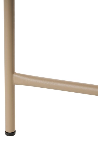 Bistro stolek OVARO 50 cm 50 cm Kov Béžová