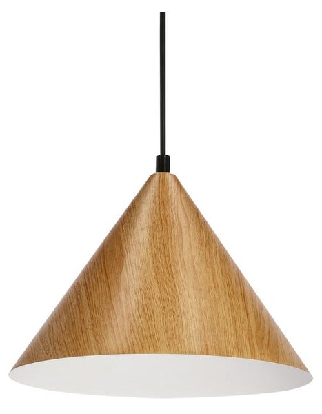 Hnědé závěsné svítidlo se skleněným stínidlem ø 25 cm Dunca – Candellux Lighting