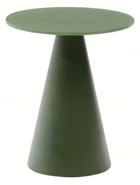 Kulatý odkládací stolek se skleněnou deskou ø 35 cm Wilshire – Kave Home