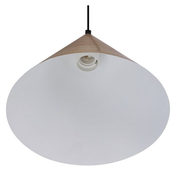 Hnědé závěsné svítidlo se skleněným stínidlem ø 25 cm Dunca – Candellux Lighting