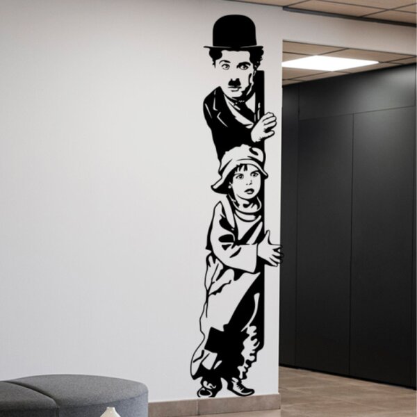 Samolepka Charlie Chaplin (The kid)