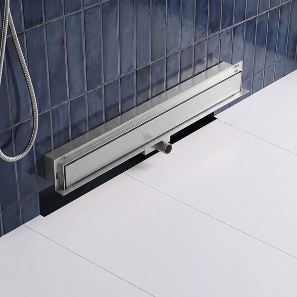 BPS-koupelny Nástěnný odtokový žlab 2in1 DL04 MURAL ST 60 cm, satén