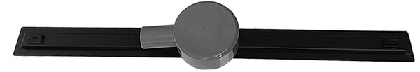 BPS-koupelny Sprchový odtokový žlab DL03 SLIM BL 60 cm, černý
