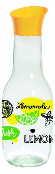 Skleněná karafa s víčkem TORO 1l citron