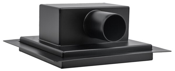 BPS-koupelny Čtvercový sprchový odtokový žlab DL06 CIRCLE G7 BL 15x15 cm, černý