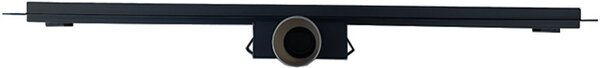 BPS-koupelny Sprchový odtokový žlab DL01 WAVE G5 BL 70 cm, černý