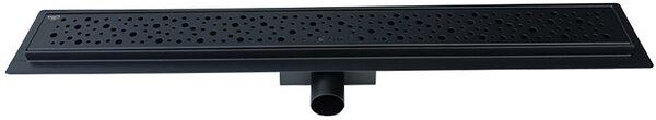 BPS-koupelny Sprchový odtokový žlab DL01 WAVE G5 BL 70 cm, černý