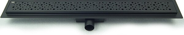 BPS-koupelny Sprchový odtokový žlab DL01 WAVE G5 BL 70 cm, černý