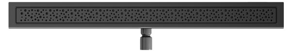 BPS-koupelny Sprchový odtokový žlab DL01 WAVE G5 BL 70 cm, černý