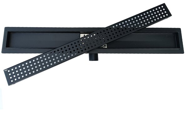 BPS-koupelny Sprchový odtokový žlab DL01 QUBE G3 BL 50 cm, černý