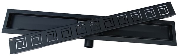 BPS-koupelny Sprchový odtokový žlab DL01 SIGMA G5 BL 70 cm, černý