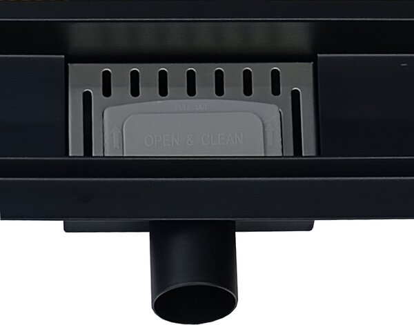 BPS-koupelny Sprchový odtokový žlab DL01 DELTA G4 BL 80 cm, černý